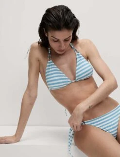 Printed Knot Front Triangle Bikini Top 33 Printed Knot Front Triangle Bikini Top -M&S printed knot front triangle bikini top 10