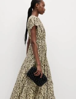 Printed Midaxi Tea Dress -M&S printed midaxi tea dress 9