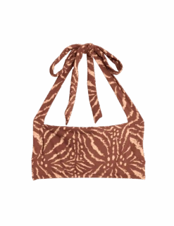 Printed Padded Halterneck Bikini Top -M&S printed padded halterneck bikini top 1