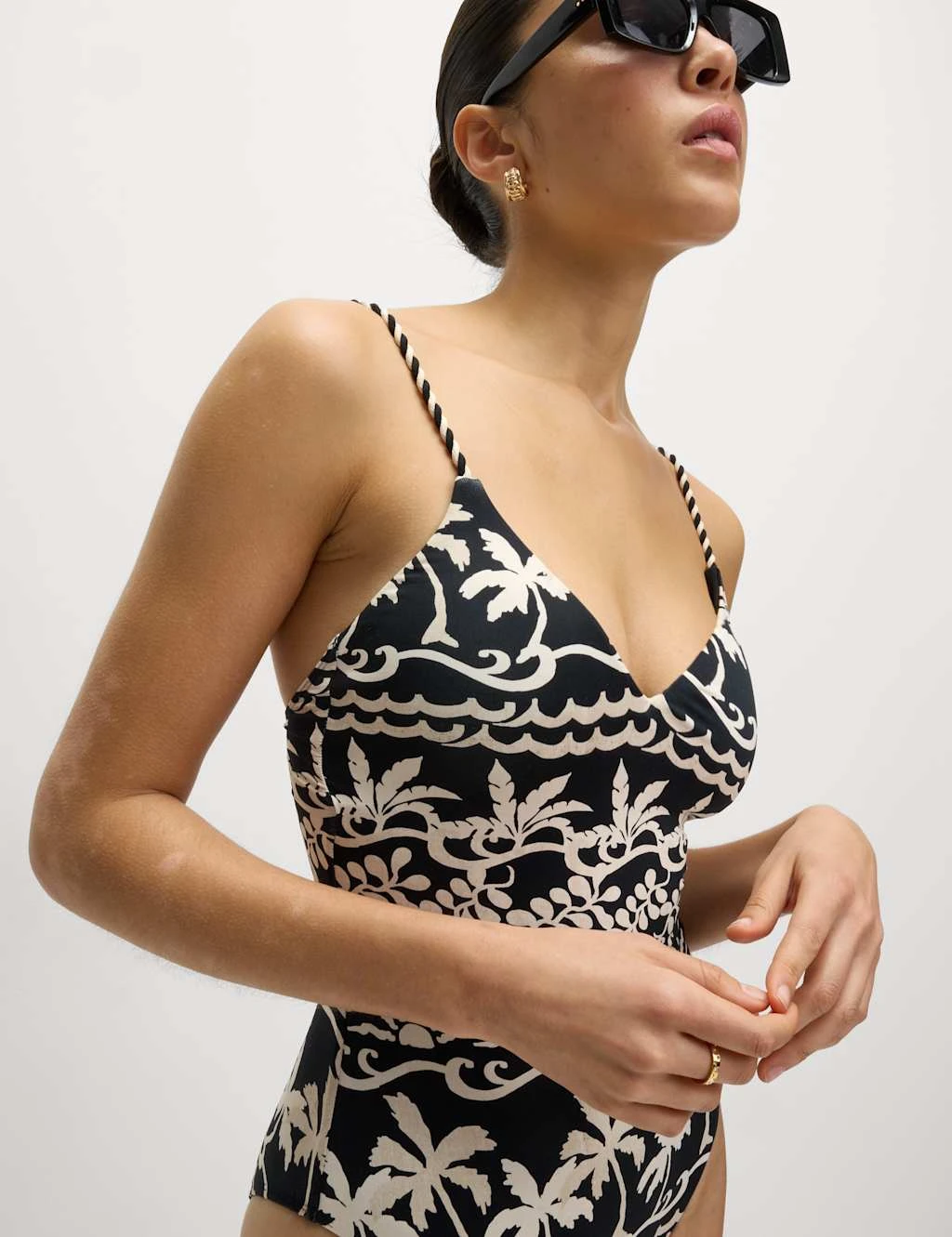 Printed Padded Plunge Swimsuit 8 Printed Padded Plunge Swimsuit - Image 6