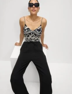 Printed Padded Plunge Swimsuit 23 Printed Padded Plunge Swimsuit -M&S printed padded plunge swimsuit 9