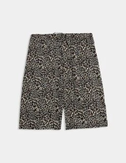 Printed Pure Twill High Waisted Shorts 38 Printed Pure Twill High Waisted Shorts -M&S printed pure twill high waisted shorts 14