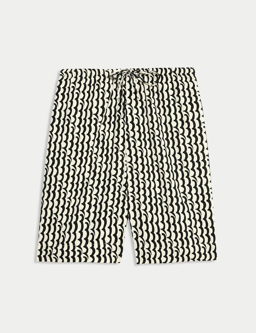 Printed Pure Twill High Waisted Shorts 13 Printed Pure Twill High Waisted Shorts - Image 11