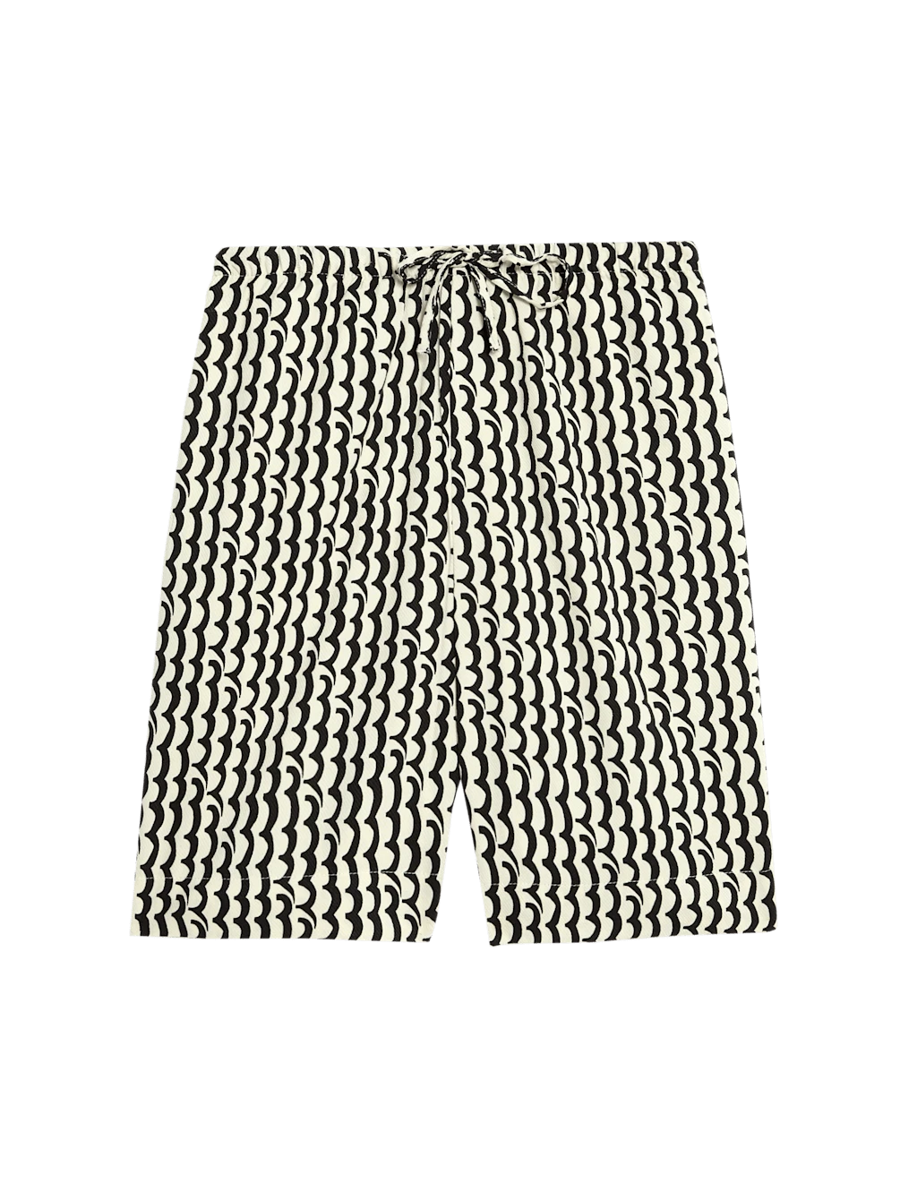 Printed Pure Twill High Waisted Shorts 8 Printed Pure Twill High Waisted Shorts - Image 6