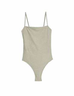 Printed Square Neck Swimsuit -M&S printed scoop neck swimsuit
