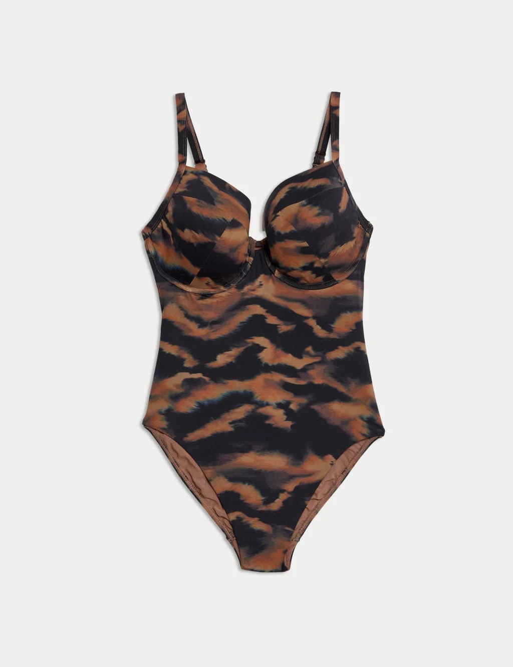 Printed Wired V-Neck Plunge Swimsuit 4 Printed Wired V-Neck Plunge Swimsuit - Image 2