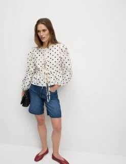 Pure Cotton Denim Bermuda Shorts -M&S pure cotton bermuda shorts 10