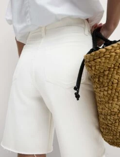 Pure Cotton Denim Bermuda Shorts -M&S pure cotton bermuda shorts 7