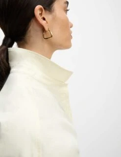 Pure Cotton Collared Button Through Oversized Shirt -M&S pure cotton collared button through oversized shirt 7