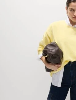 Pure Cotton Crew Neck Relaxed Sweatshirt -M&S pure cotton crew neck relaxed sweatshirt 7