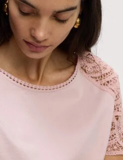 Pure Cotton Regular Fit T-Shirt 37 Pure Cotton Regular Fit T-Shirt -M&S pure cotton crochet regular fit t shirt 8