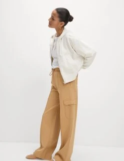 Pure Cotton Cropped Zip Through Hoodie -M&S pure cotton cropped zip through hoodie 8