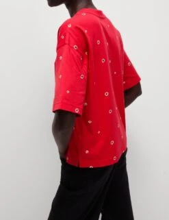 Pure Cotton Floral T-Shirt -M&S pure cotton floral t shirt 13