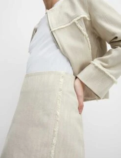 Pure Cotton Frayed Seam Mini Skirt 19 Pure Cotton Frayed Seam Mini Skirt -M&S pure cotton frayed seam mini skirt 5