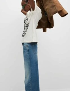 Pure Cotton Graphic Oversized T-Shirt 28 Pure Cotton Graphic Oversized T-Shirt -M&S pure cotton graphic oversized t shirt 5