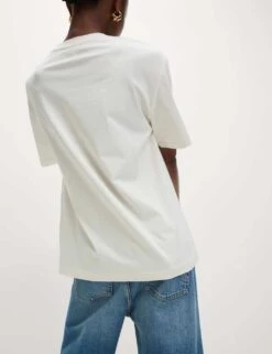 Pure Cotton Graphic Oversized T-Shirt 29 Pure Cotton Graphic Oversized T-Shirt -M&S pure cotton graphic oversized t shirt 6