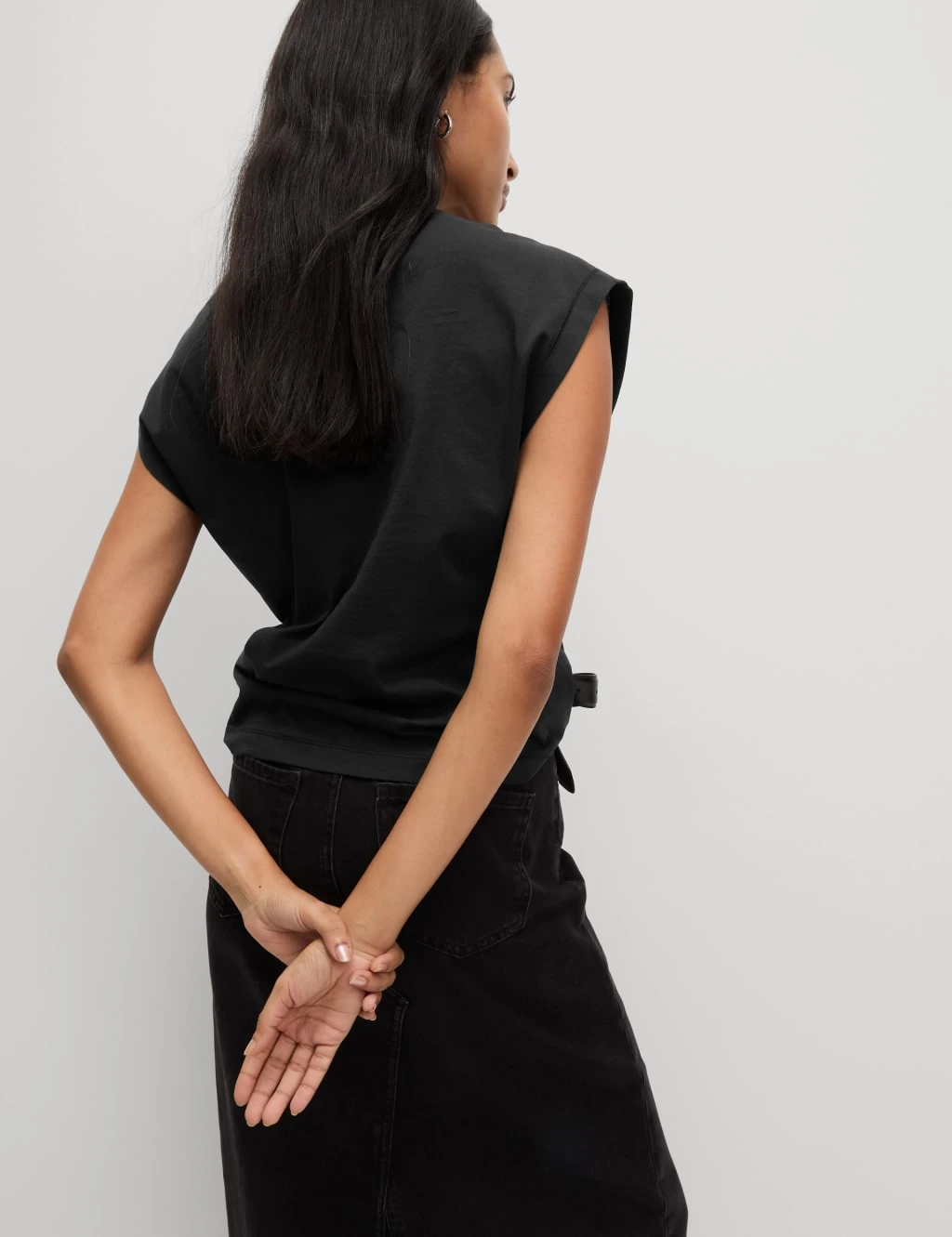 Pure Cotton Oversized Cap Sleeve T-Shirt 21 Pure Cotton Oversized Cap Sleeve T-Shirt - Image 19