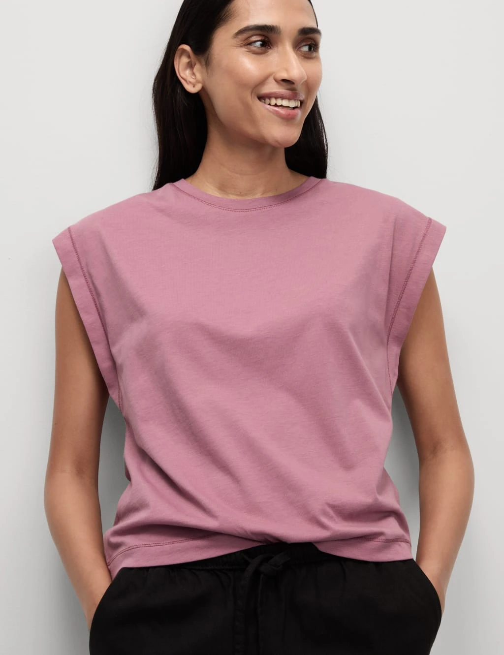 Pure Cotton Oversized Cap Sleeve T-Shirt 13 Pure Cotton Oversized Cap Sleeve T-Shirt - Image 11