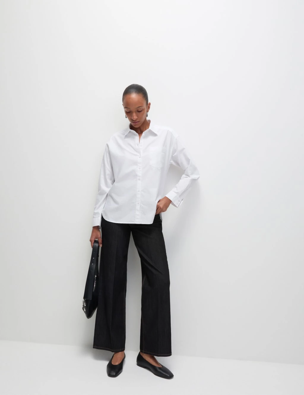 Pure Cotton Collared Oversized Shirt 10 Pure Cotton Collared Oversized Shirt - Image 8