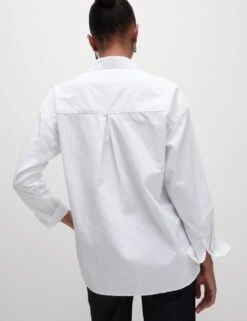 Pure Cotton Collared Oversized Shirt 34 Pure Cotton Collared Oversized Shirt -M&S pure cotton oxford shirt 5