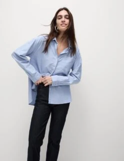 Pure Cotton Collared Oversized Shirt 36 Pure Cotton Collared Oversized Shirt -M&S pure cotton oxford shirt 7