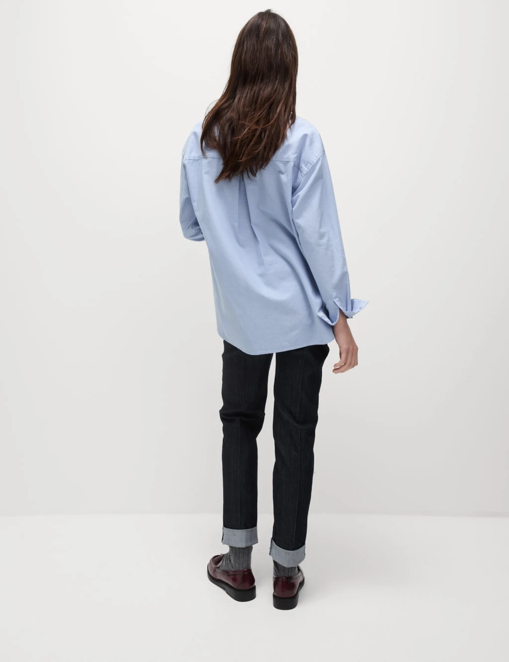 Pure Cotton Collared Oversized Shirt 20 Pure Cotton Collared Oversized Shirt - Image 18