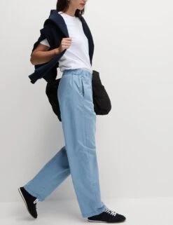 Pure Cotton Poplin Straight Leg Trousers 27 Pure Cotton Poplin Straight Leg Trousers -M&S pure cotton poplin straight leg trousers 4