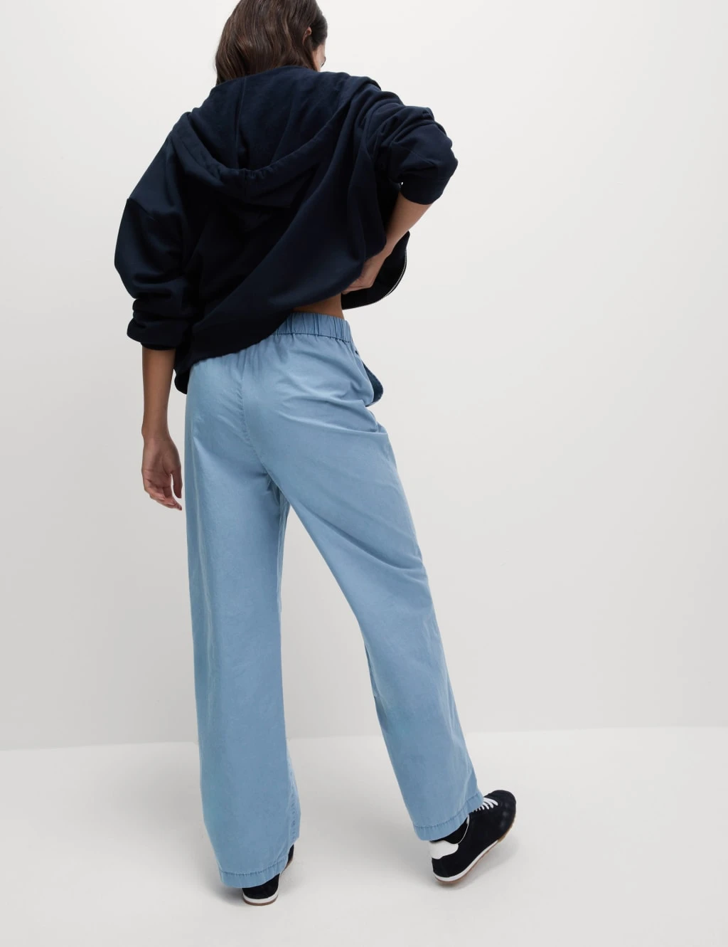 Pure Cotton Poplin Straight Leg Trousers 9 Pure Cotton Poplin Straight Leg Trousers - Image 7