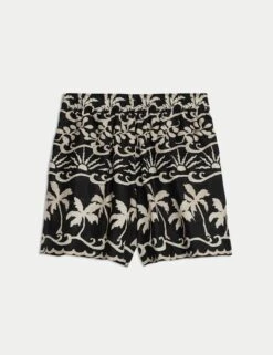 Pure Cotton Printed Beach Shorts -M&S pure cotton printed beach shorts 11