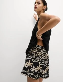 Pure Cotton Printed Beach Shorts -M&S pure cotton printed beach shorts 9