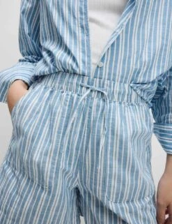 Pure Cotton Printed High Waisted Shorts -M&S pure cotton printed high waisted shorts 11