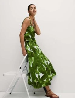 Pure Cotton Printed Strappy Vest 21 Pure Cotton Printed Strappy Vest -M&S pure cotton printed strappy vest 7