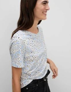 Pure Cotton Printed T-Shirt -M&S pure cotton printed t shirt 13