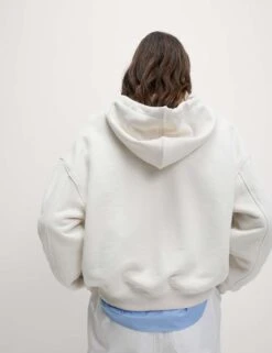 Pure Cotton Ribbed Cropped Hoodie -M&S pure cotton ribbed cropped hoodie 7