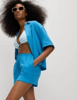 Pure Cotton Beach Shorts 28 Pure Cotton Beach Shorts -M&S pure cotton shorts 1