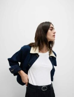 Pure Cotton Slub T-Shirt -M&S pure cotton slub t shirt 6