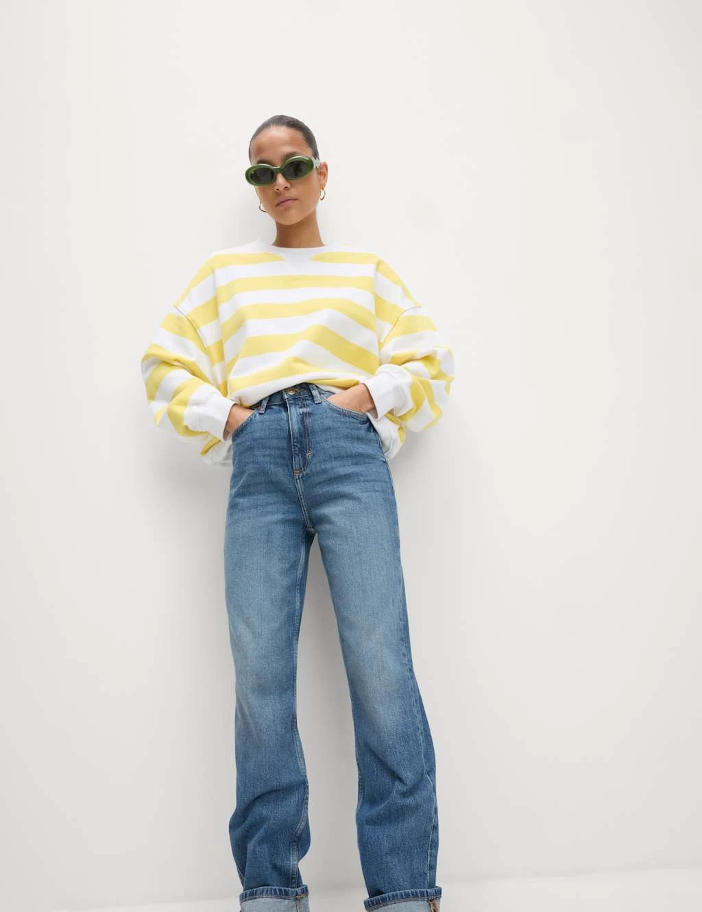 Pure Cotton Striped Crew Neck Sweatshirt 17 Pure Cotton Striped Crew Neck Sweatshirt - Image 15