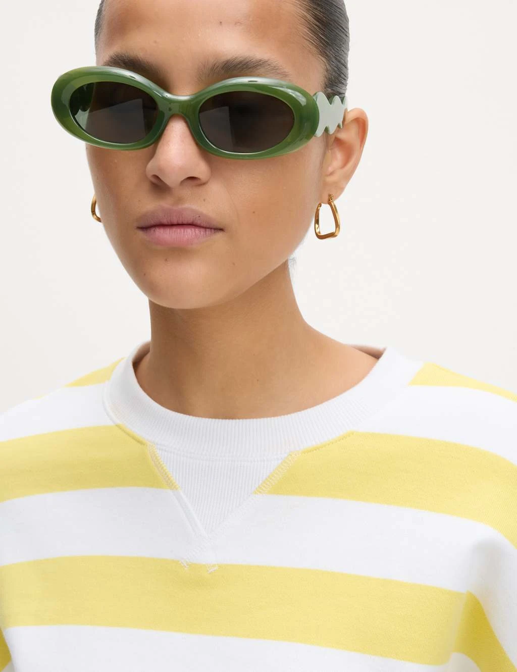 Pure Cotton Striped Crew Neck Sweatshirt 19 Pure Cotton Striped Crew Neck Sweatshirt - Image 17