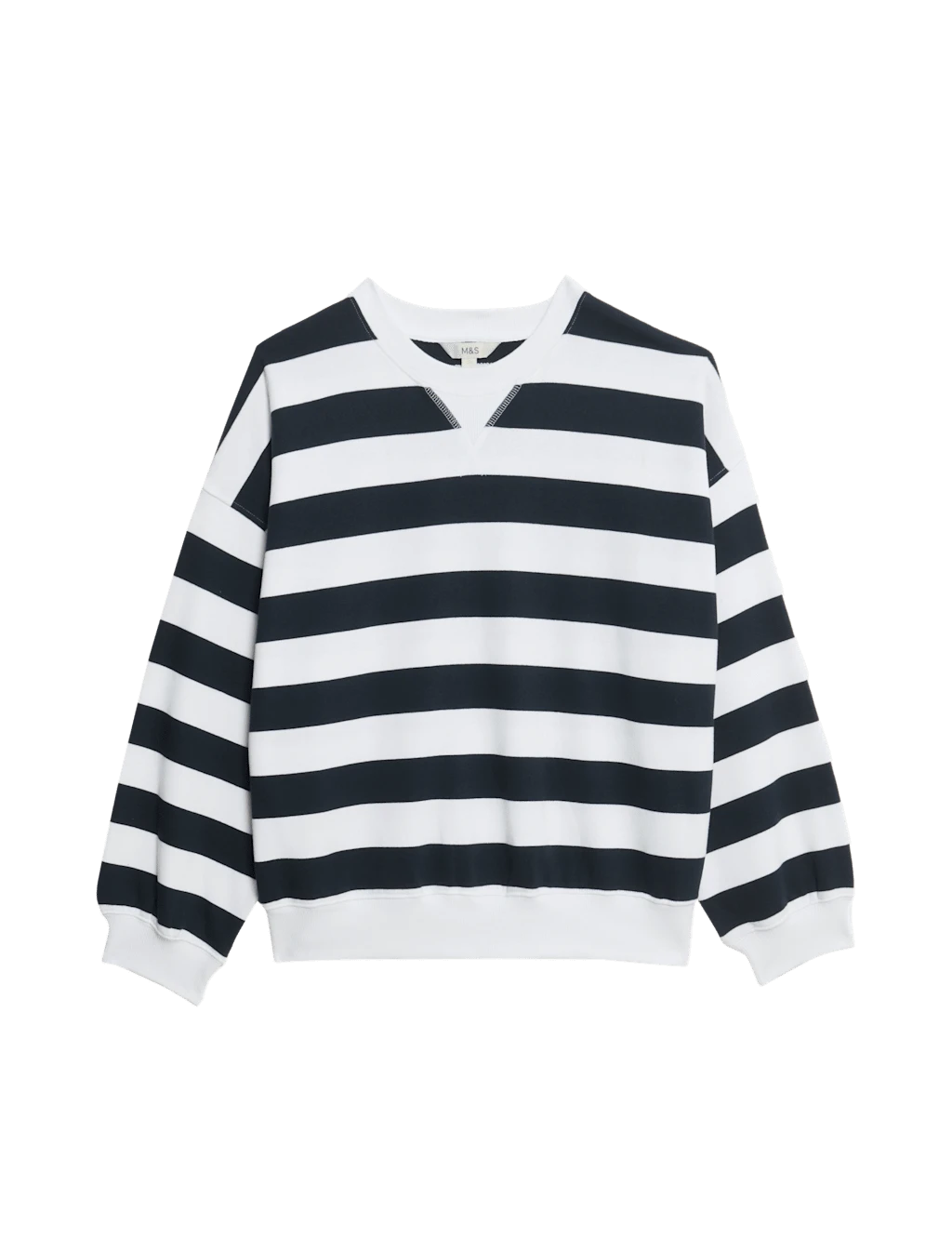 Pure Cotton Striped Crew Neck Sweatshirt 8 Pure Cotton Striped Crew Neck Sweatshirt - Image 6