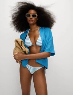 Pure Cotton Textured Collared Beach Shirt -M&S pure cotton textured collared beach shirt 15