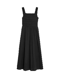 Pure Cotton Textured Midi Waisted Dress 33 Pure Cotton Textured Midi Waisted Dress -M&S pure cotton textured midi waisted dress 1