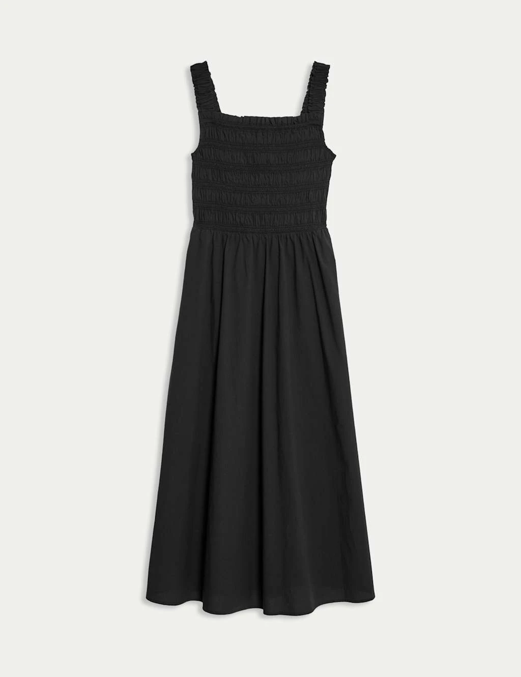 Pure Cotton Textured Midi Waisted Dress 14 Pure Cotton Textured Midi Waisted Dress - Image 12