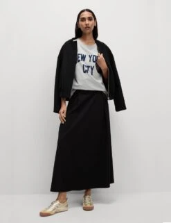 Pure Cotton Textured Regular Fit T-Shirt -M&S pure cotton textured regular fit t shirt 11