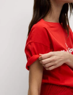 Pure Cotton Textured Regular Fit T-Shirt -M&S pure cotton textured regular fit t shirt 7