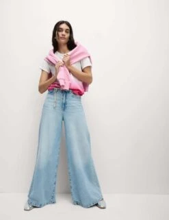 Pure Cotton Tie Dye Ombre Tee -M&S pure cotton tie dye ombre tee 10