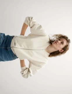 Pure Cotton Zip Through Sweatshirt -M&S pure cotton zip through sweatshirt 9