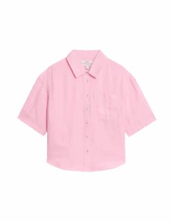 Pure Linen Collared Relaxed Shirt 23 Pure Linen Collared Relaxed Shirt -M&S pure linen collared relaxed shirt