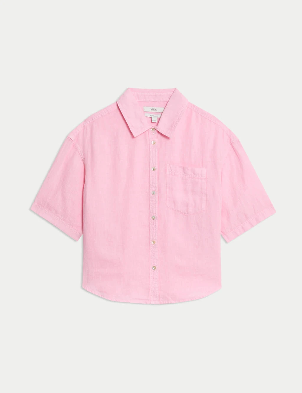 Pure Linen Collared Relaxed Shirt 9 Pure Linen Collared Relaxed Shirt - Image 7