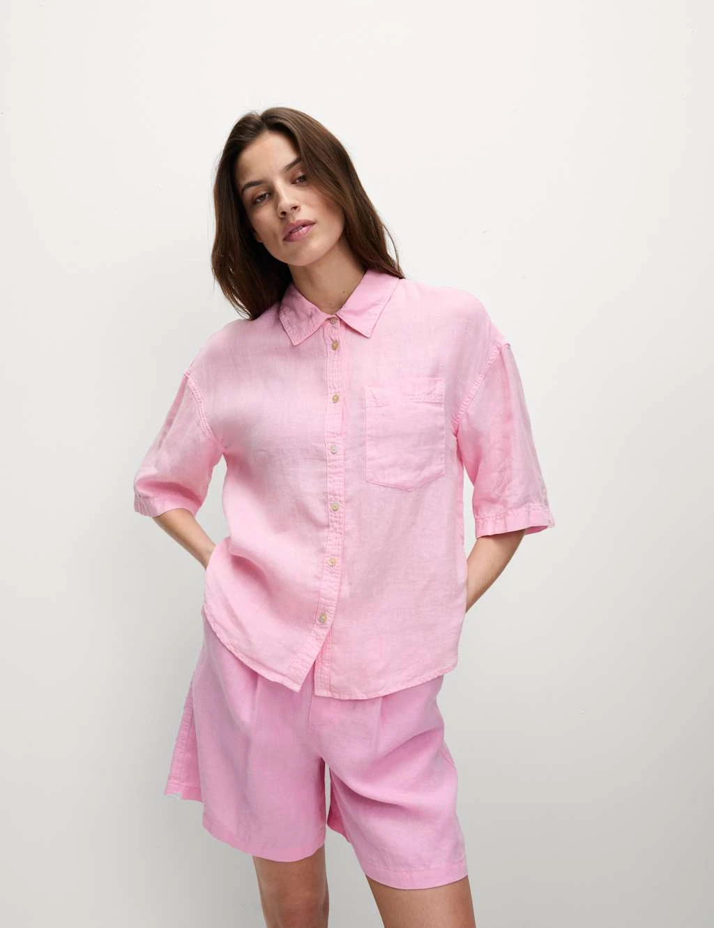 Pure Linen Collared Relaxed Shirt 13 Pure Linen Collared Relaxed Shirt - Image 11