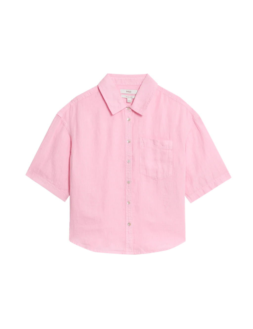 Pure Linen Collared Relaxed Shirt 11 Pure Linen Collared Relaxed Shirt - Image 9